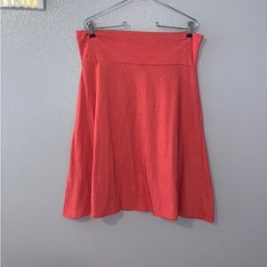 Lularoe simply comfortable stretchy casual orange midi skirt